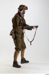  Owen Reid WWII Army Pose aiming gun 